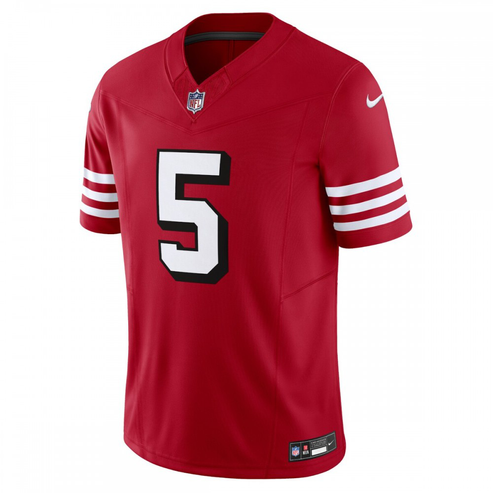 Trey Lance San Francisco 49ers Nike Vapor F.U.S.E. Limited Alternate 1 Jersey - Scarlet-GridironStore